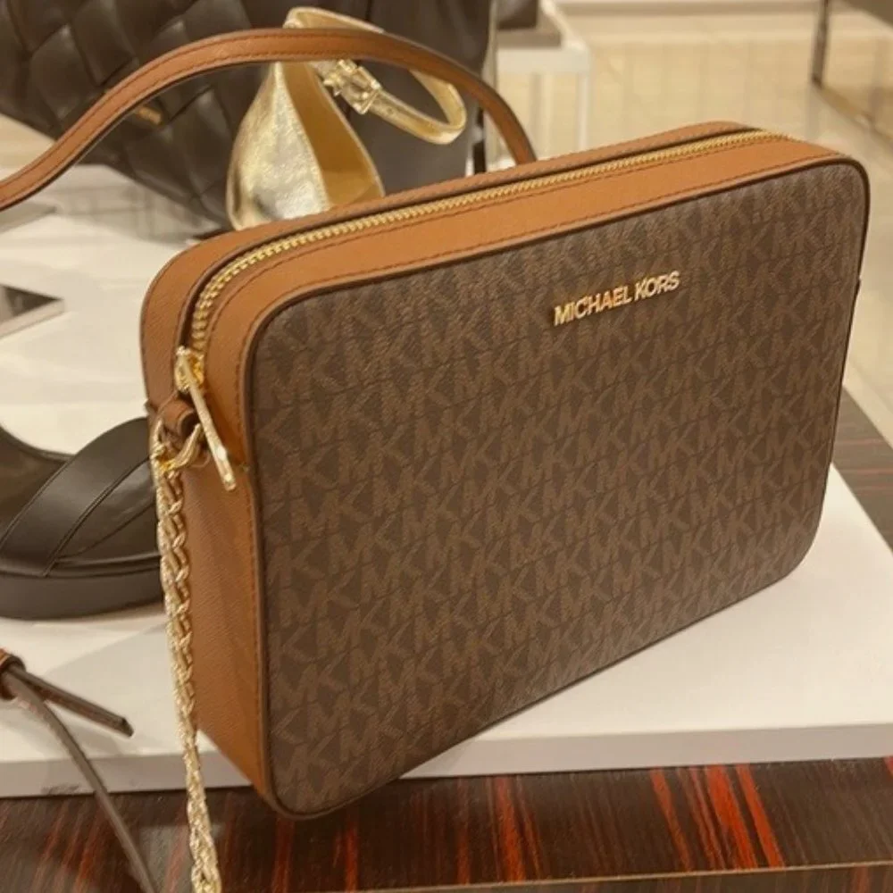 Michael Kors large Jet Set Item EW Crossbody Brown
